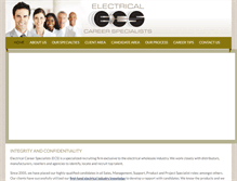 Tablet Screenshot of ecs.jobs